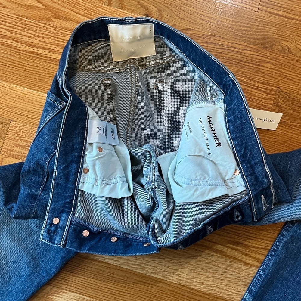 MOTHER The Tomcat Ankle Jeans Size 28 NWT - Picture 10 of 13